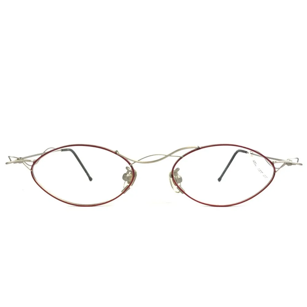 Select Eyeglasses Frames MOD 5093 COL 62 Red Silver Modern MCM Wire 48-19-133